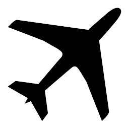 black airplane emoji copy and paste